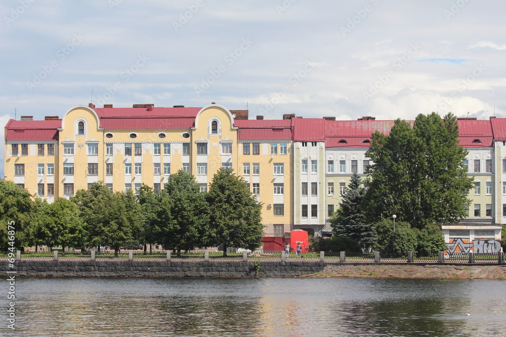 The house on the embankment. Vyborg city.