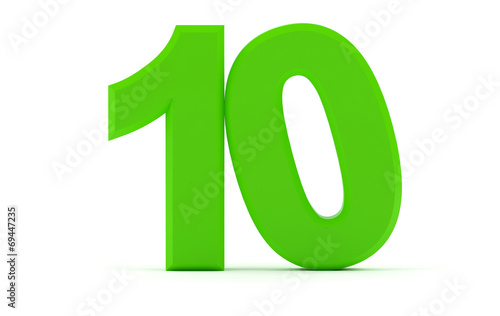 Number ten - 10