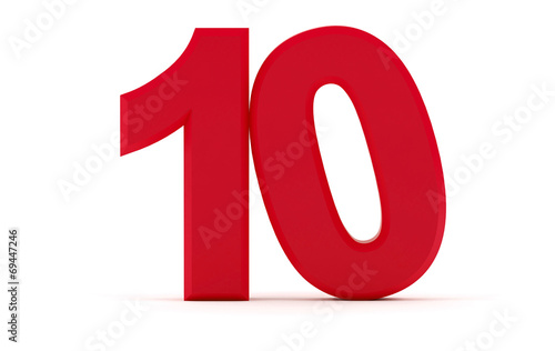 Number ten - 10