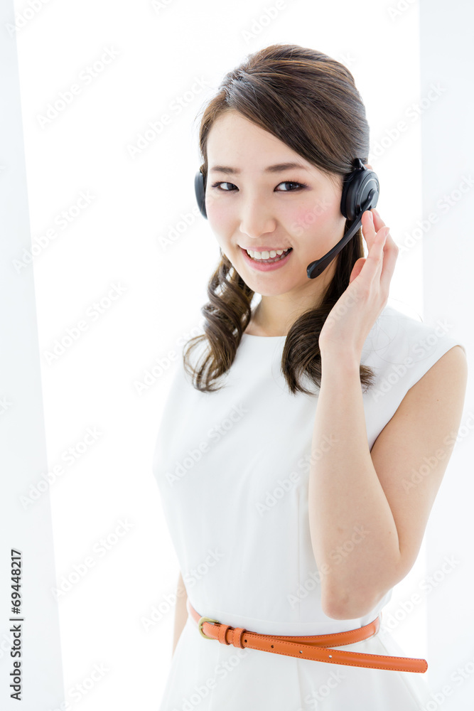 Naklejka premium asian businesswoman in the office