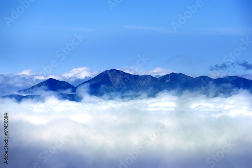 Top of Mountain above the cloud Tibet, China