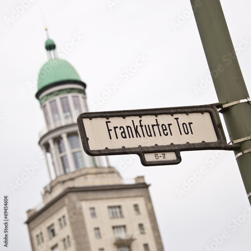 Frankfurter tor (Frankfurt gate), Berlin, Germany © Delphotostock
