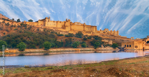 View of Amber fort, Jaipur, India photo