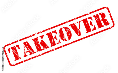 Takeover red stamp text