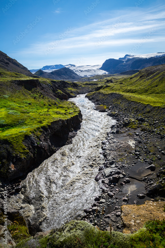 Panorama of Icelandic mountains Panorama of Icelandic mountains