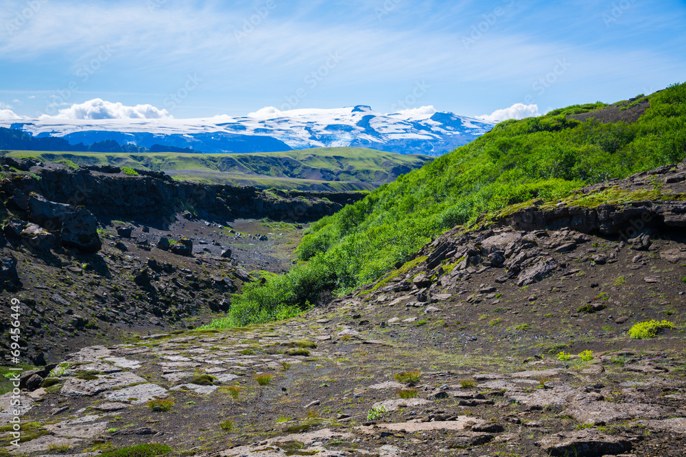 Panorama of Icelandic mountains Panorama of Icelandic mountains