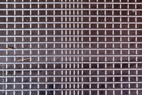 Metal Grid with Rectangular Holes