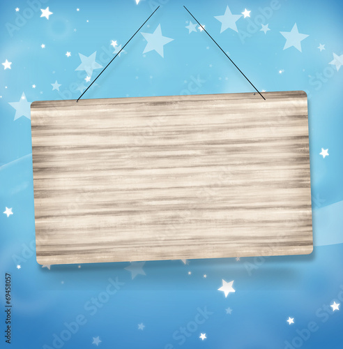Stars Landscape Wood Board