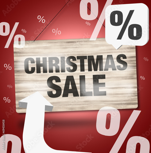 Christmas Sale Wood Board