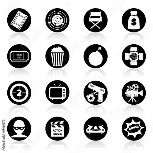 Action movie black and white