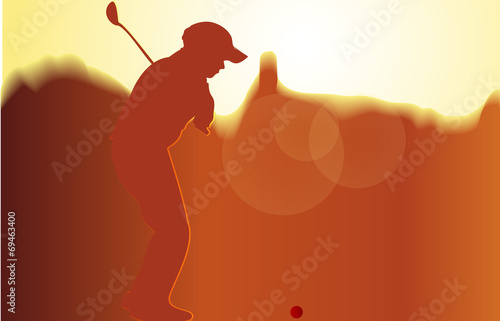 Young golfer
