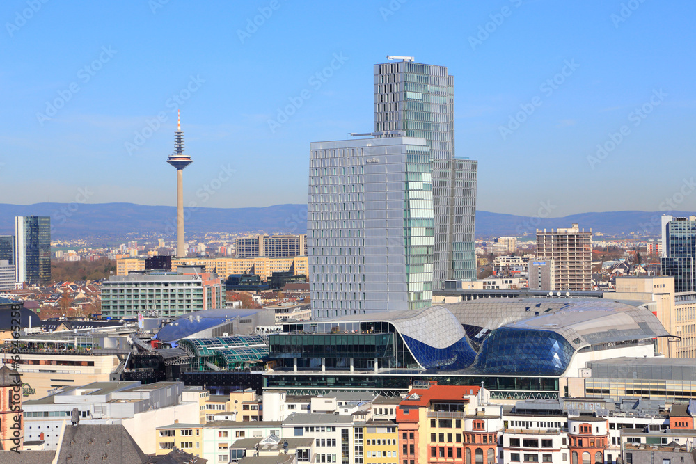 Frankfurt am Main, Blick auf die Zeil vom Domturm