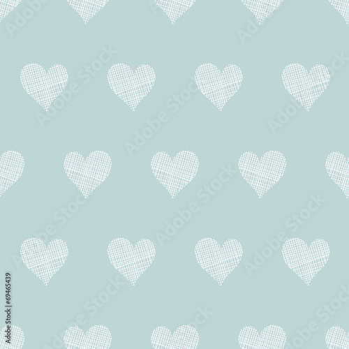 White lace hearts textile texture seamless pattern background