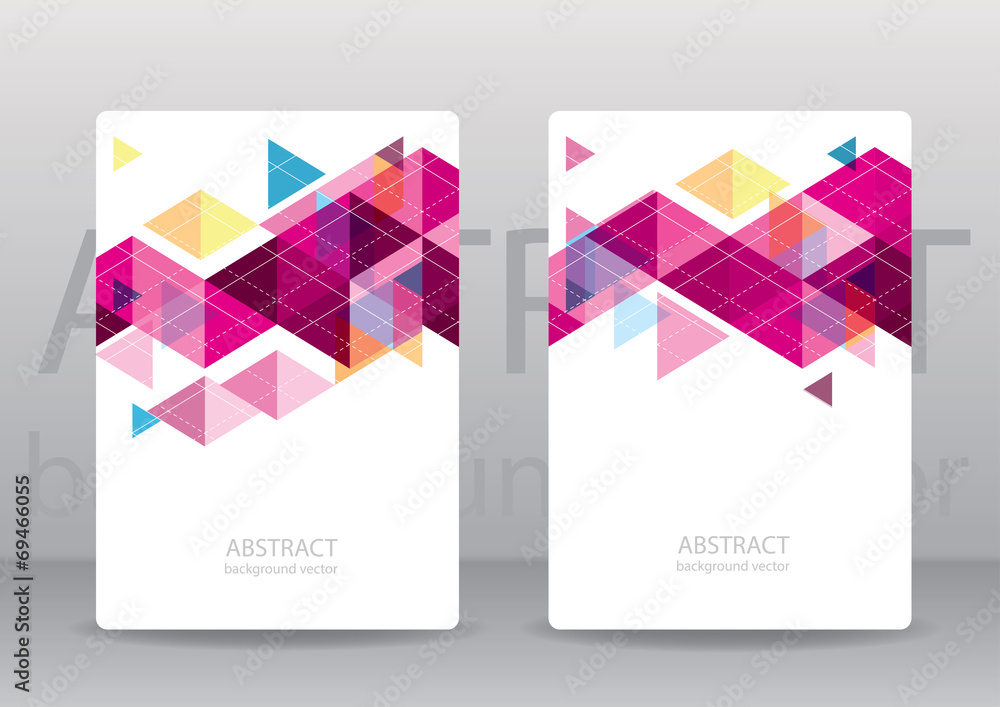 Fototapeta premium Abstract colorful geometric triangular backgrounds. vector moder