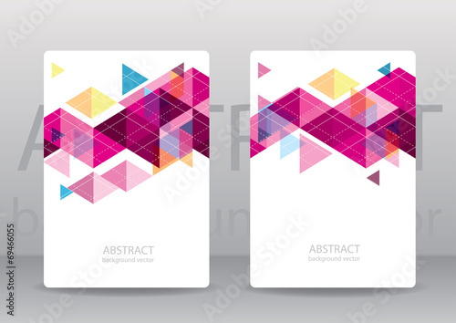 Abstract colorful geometric triangular backgrounds. vector moder