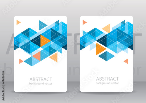 Abstract colorful geometric triangular backgrounds. vector moder