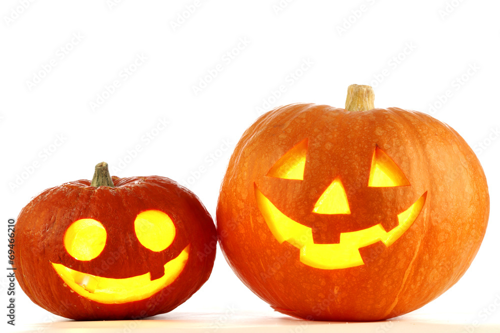Fototapeta premium Jack O Lantern halloween pumpkins