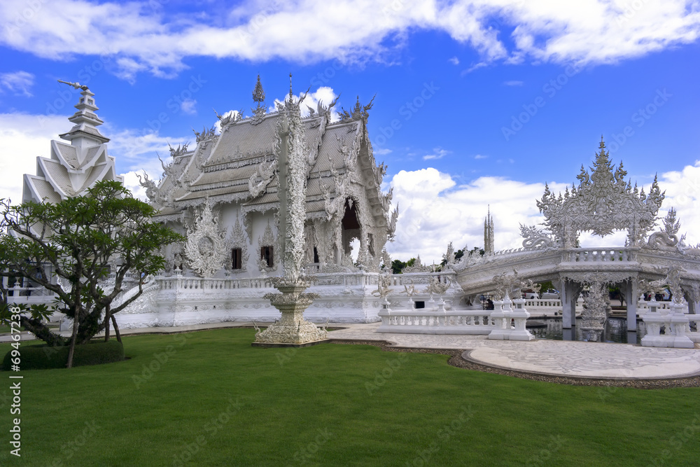 Garden in Wat Rong Khun.