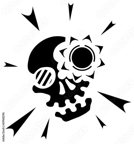 Wallpaper Mural Skull Light Symbol Torontodigital.ca