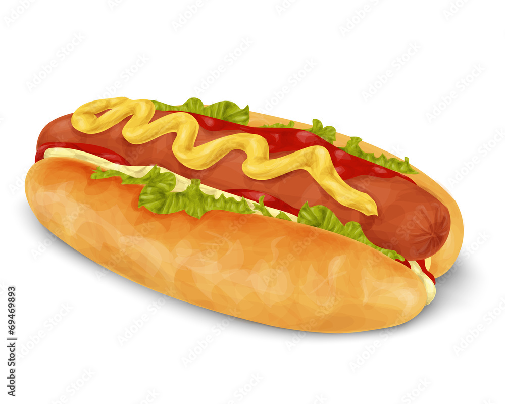Hot dog isolated Hot dog isolated