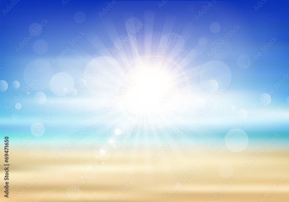 Naklejka premium Summer abstract background
