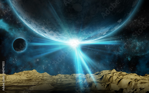 3D space background photo