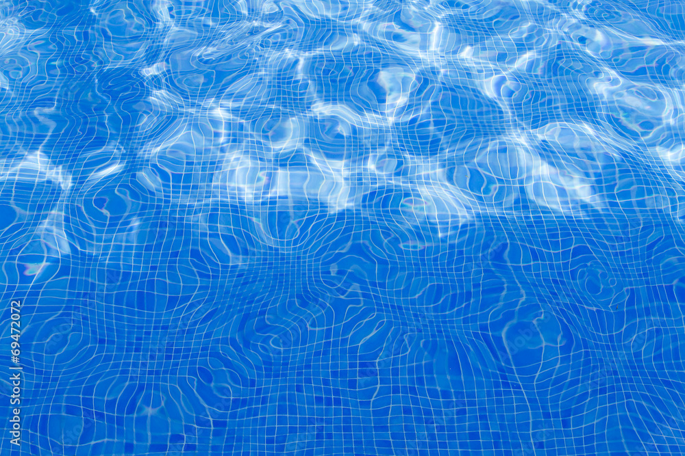 Reflections on the water of a swimming pool Reflections on the water of a swimming pool