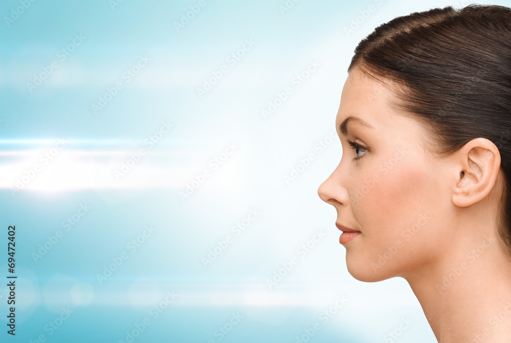 profile portrait of young woman