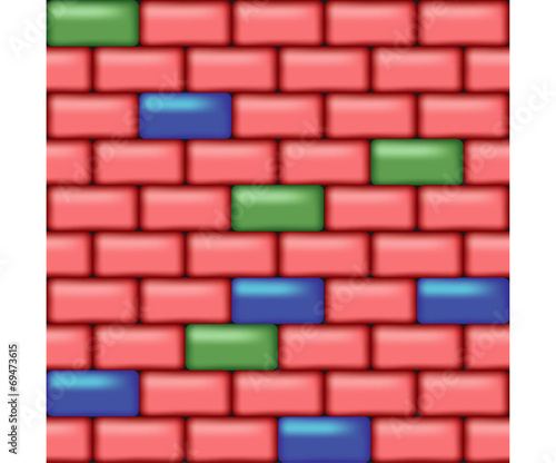 Colored wall