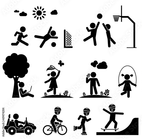 Childhood vector set.