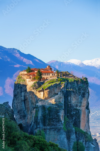 View on the Monastery of Holy Trinity, Greece photo