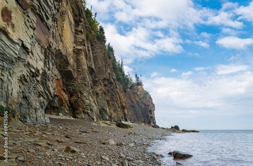Cliifs of Cape Enrage along the Bay of Fundy