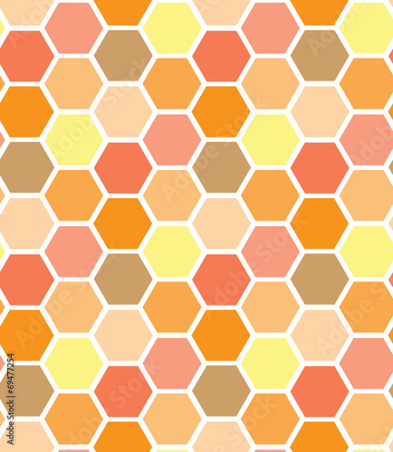 simple color honeycomb seamless pattern