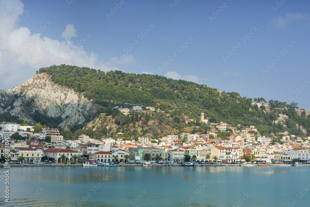 View of Zante town in Greece