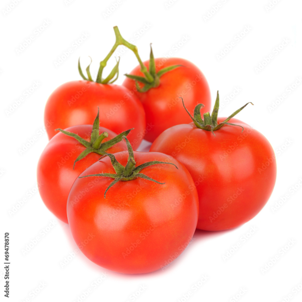 Tomato isolated on white background