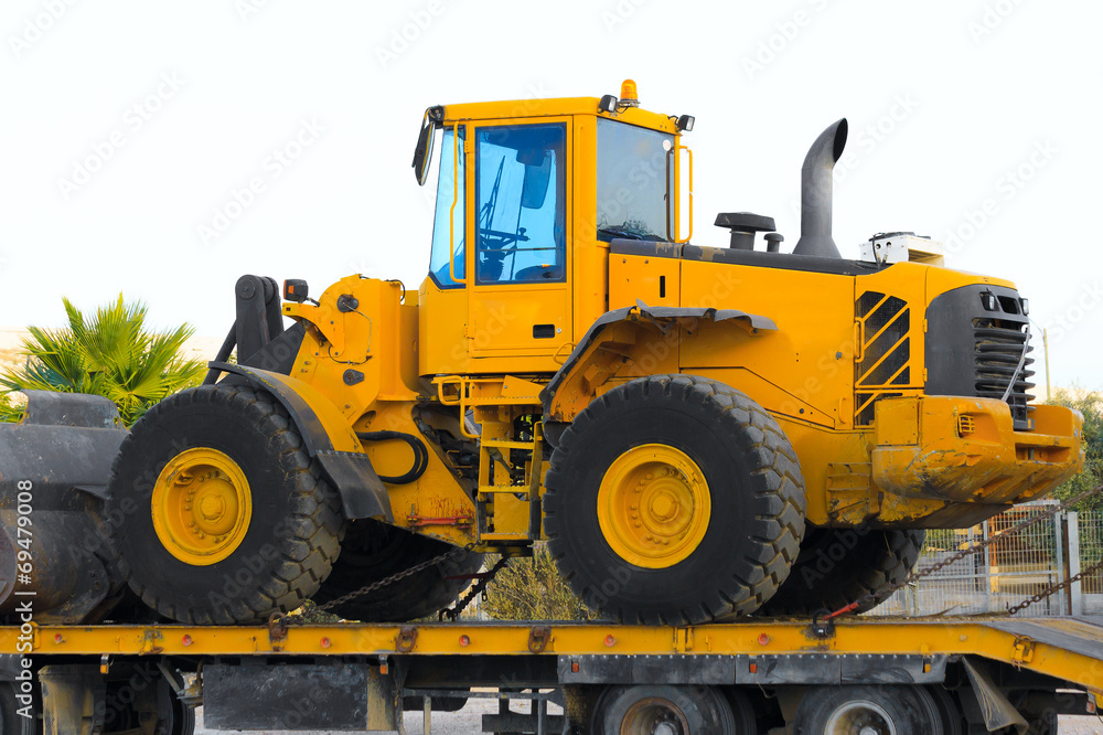 Big yellow tractor
