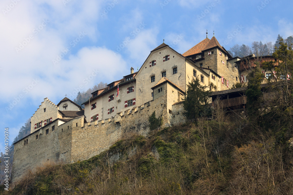 Back side of castle Prince of Liechtenstein