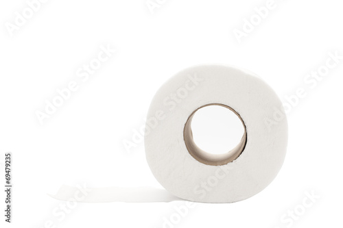 rolled toilet paper