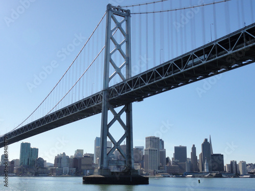 Fototapeta Naklejka Na Ścianę i Meble -  Bay Bridge and San Francisco Cityscape