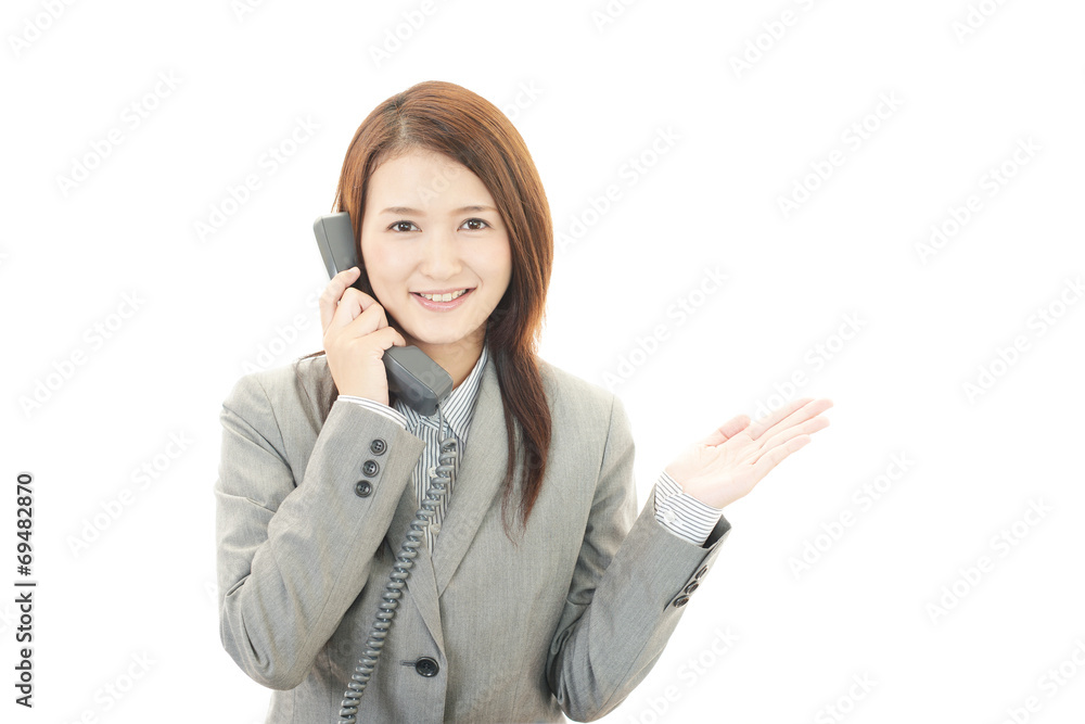 笑顔のOL 笑顔のOL