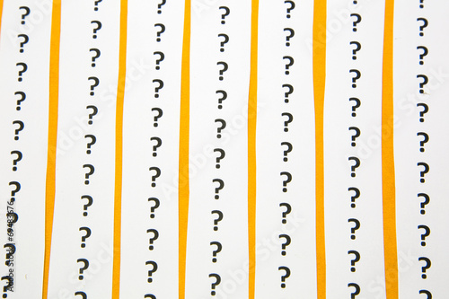 A background of question mark signs and symbols © kemaltaner
