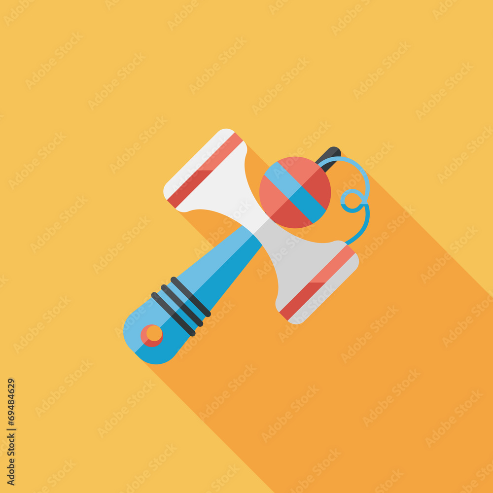 Kendama flat icon with long shadow,eps10 Kendama flat icon with long shadow,eps10