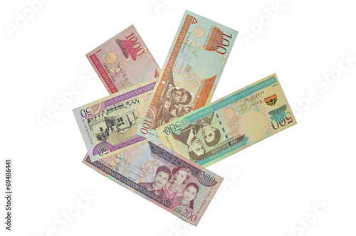 cominican republic banknote pesos collection