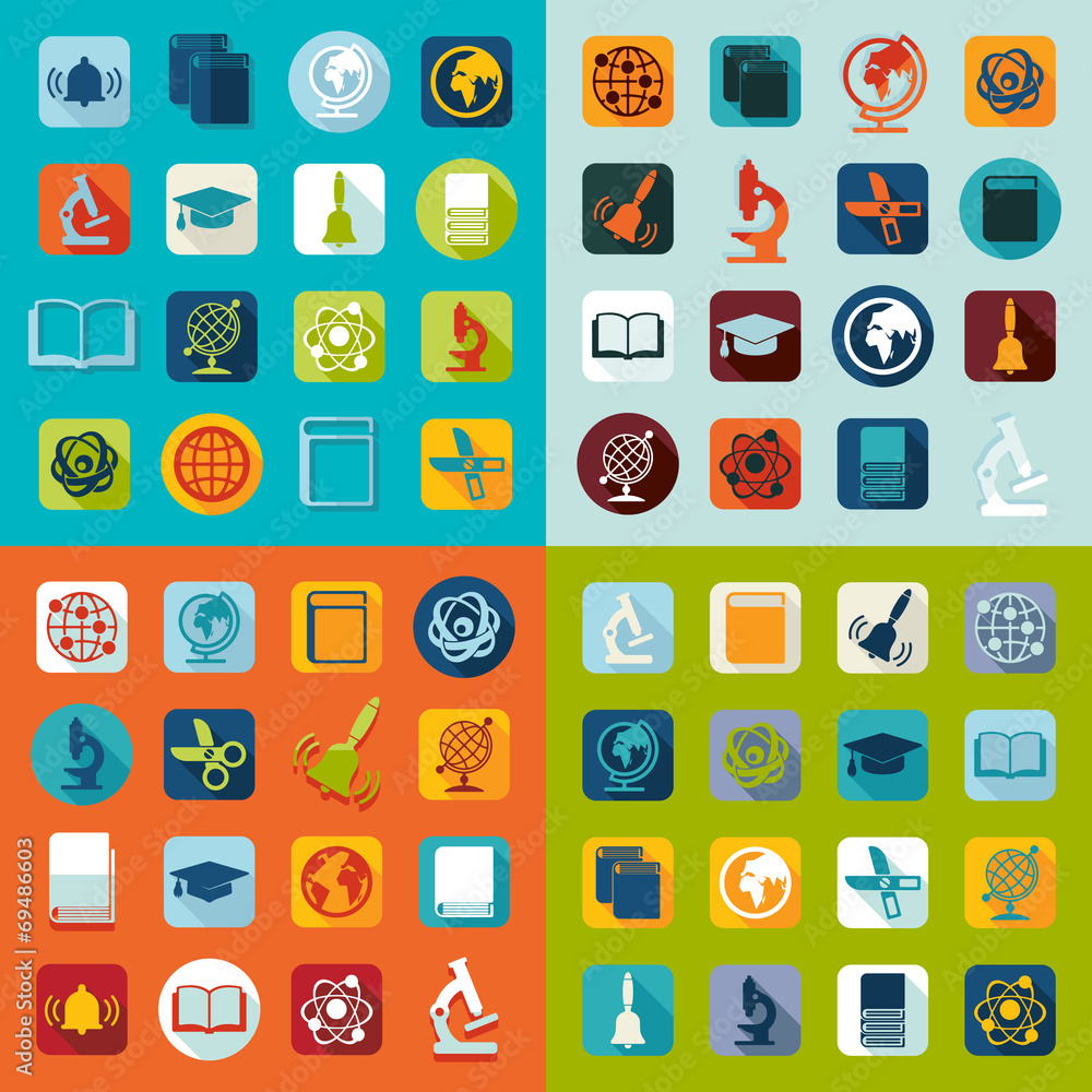 Set of education icons Set of education icons