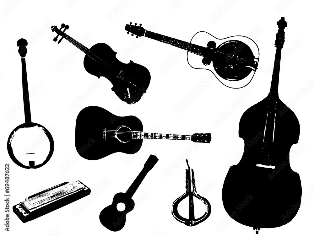 Naklejka premium Bluegrass