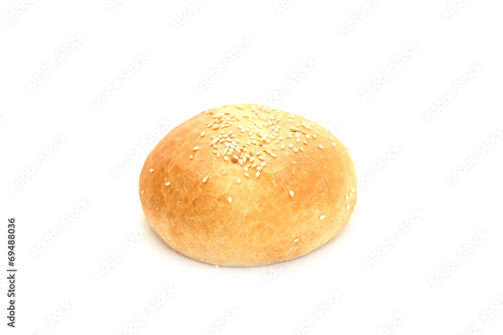 bun with sesame seeds bun with sesame seeds