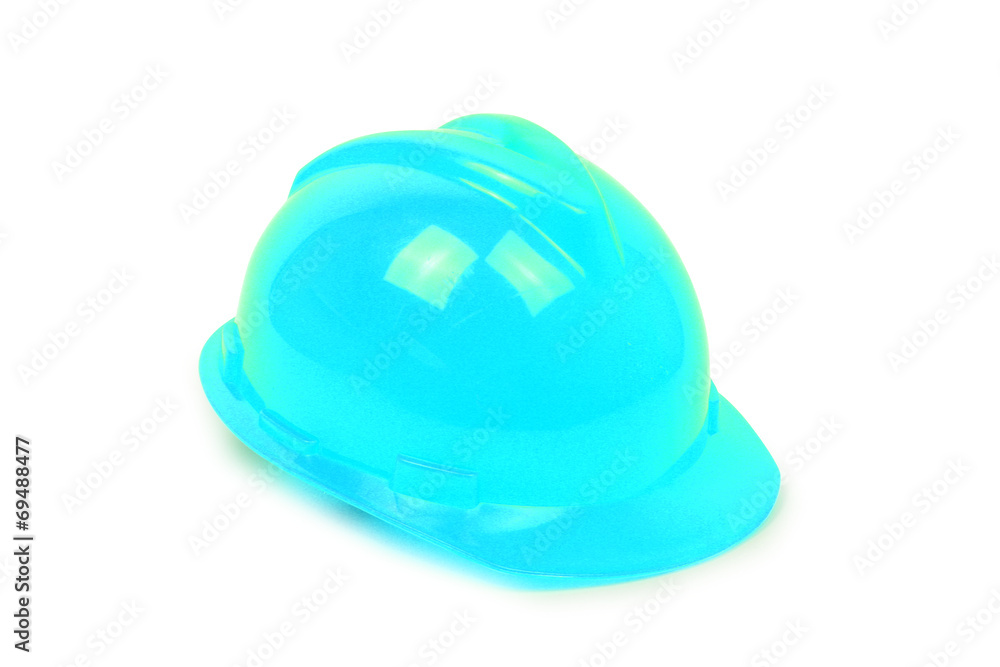 Fototapeta premium Industrieschutzhelm, hellblau
