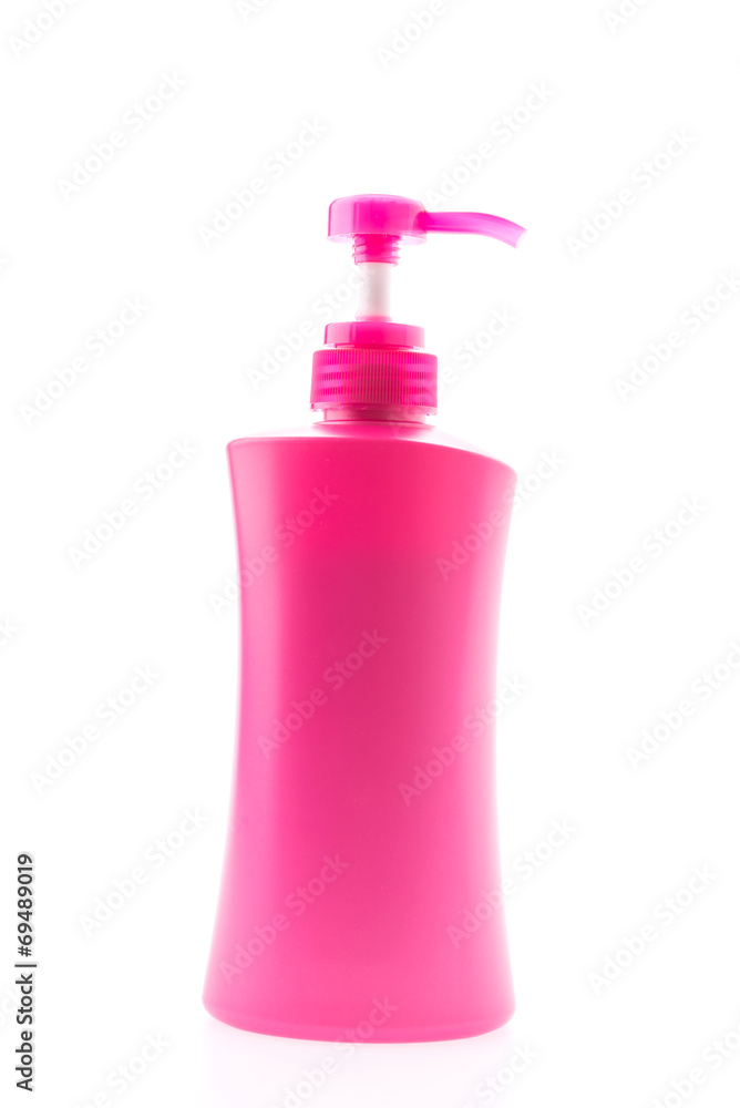 Bottle lotion isolated on white Bottle lotion isolated on white