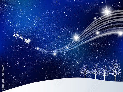 雪　クリスマス　背景