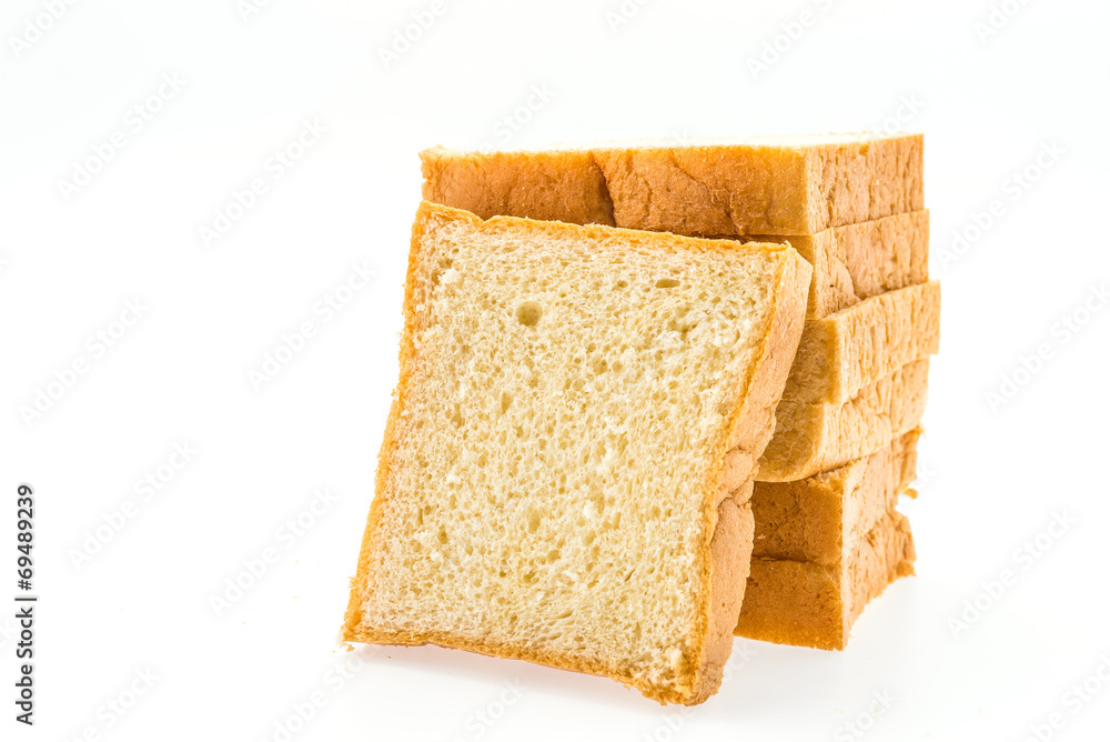 Bread isolated on white Bread isolated on white
